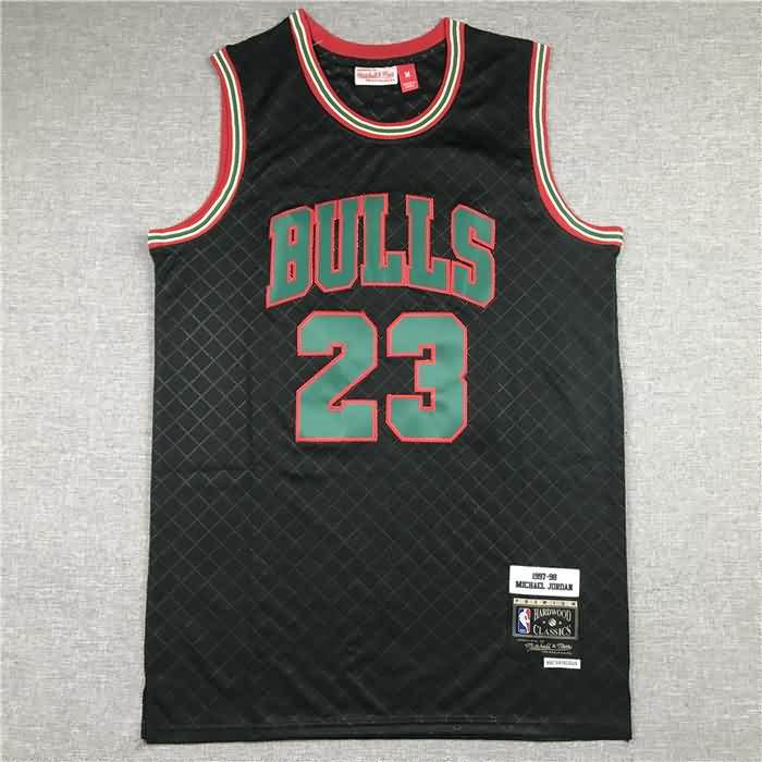 Chicago Bulls 1997/98 JORDAN #23 Black Classics Basketball Jersey 04 (Stitched)