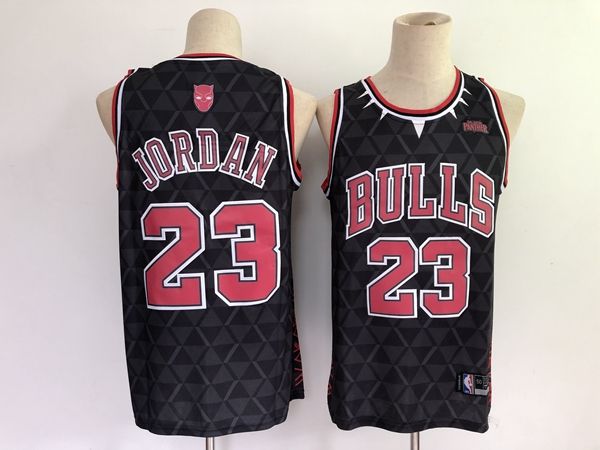 Chicago Bulls JORDAN #23 Black Basketball Jersey (Stitched)
