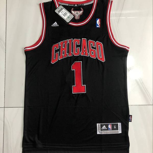 Chicago Bulls ROSE #1 Black Classics Basketball Jersey (Closely Stitched)