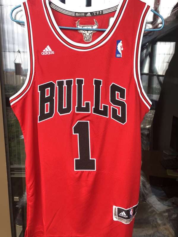 Chicago Bulls ROSE #1 Red Classics Basketball Jersey (Closely Stitched)