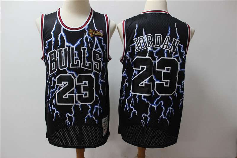 Chicago Bulls JORDAN #23 Black Classics Basketball Jersey (Stitched) 06