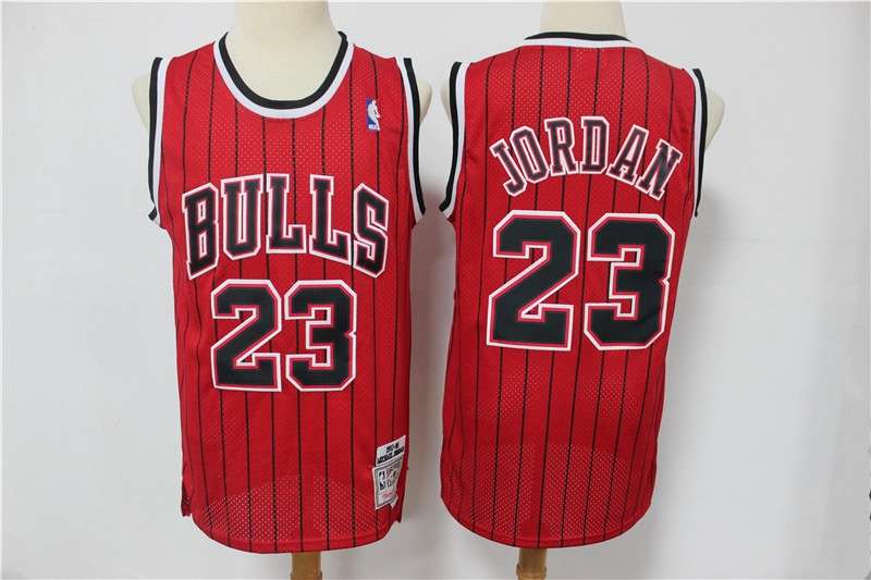 Chicago Bulls JORDAN #23 Red Classics Basketball Jersey (Stitched) 03