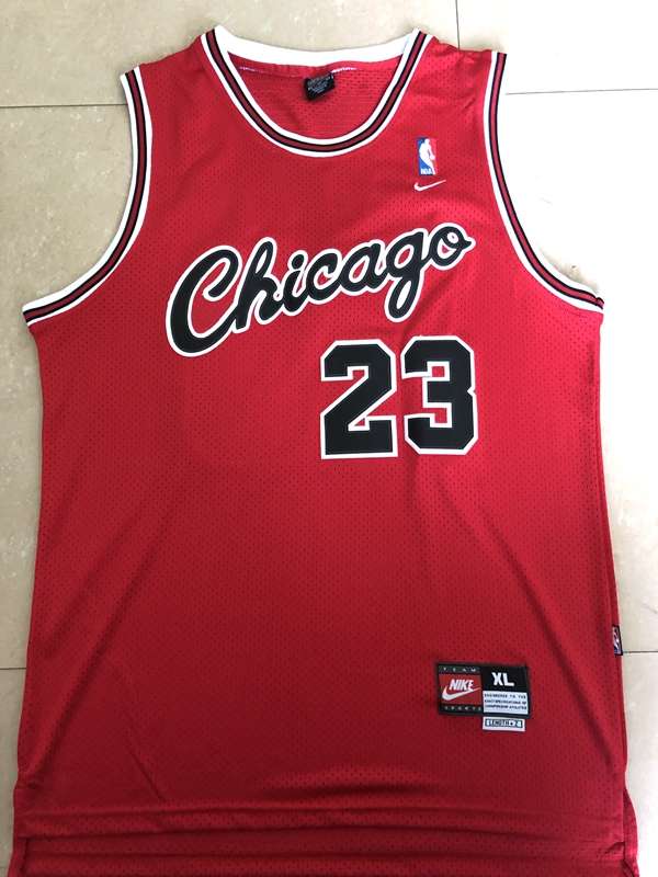 Chicago Bulls JORDAN #23 Red Classics Basketball Jersey (Stitched) 05