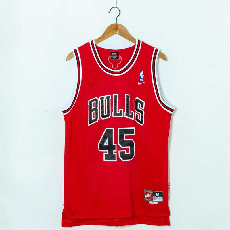 Chicago Bulls JORDAN #45 Red Classics Basketball Jersey (Stitched)