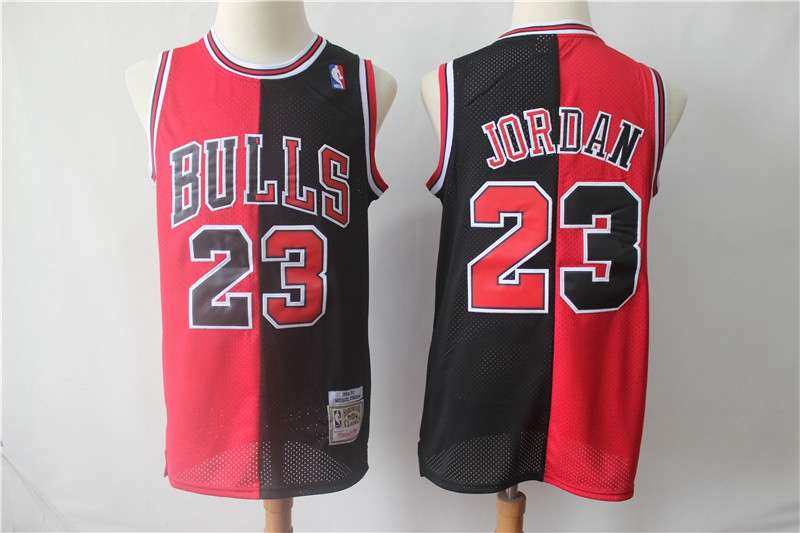 Chicago Bulls JORDAN #23 Red Black Classics Basketball Jersey (Stitched)