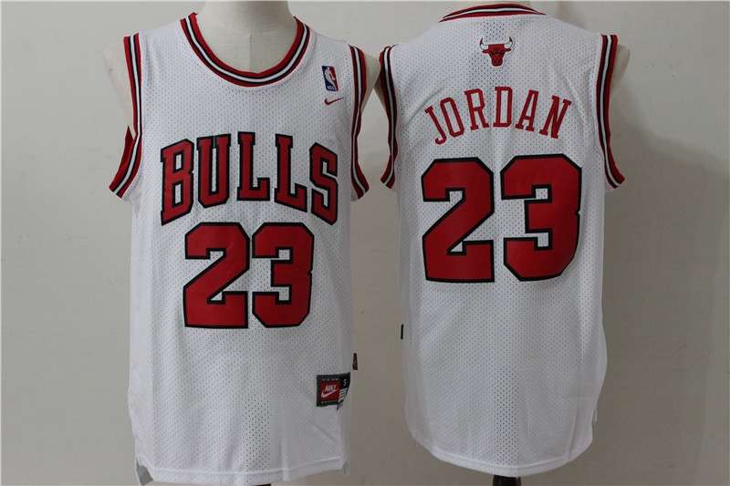 Chicago Bulls JORDAN #23 White Classics Basketball Jersey (Stitched)