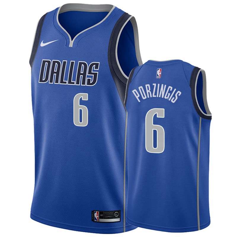 Dallas Mavericks 20/21 PORZINGIS #6 Blue Basketball Jersey (Stitched)