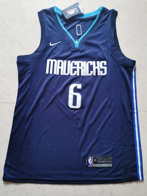 Dallas Mavericks 20/21 PORZINGIS #6 Dark Blue Basketball Jersey (Stitched)