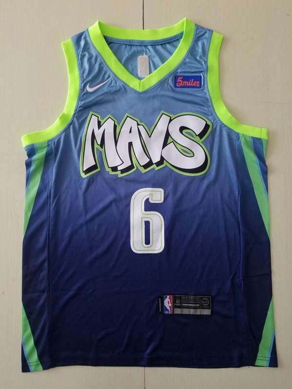 Dallas Mavericks 2020 PORZINGIS #6 Blue City Basketball Jersey (Stitched)