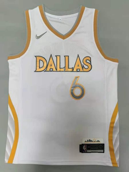 Dallas Mavericks 20/21 PORZINGIS #6 White City Basketball Jersey (Stitched)