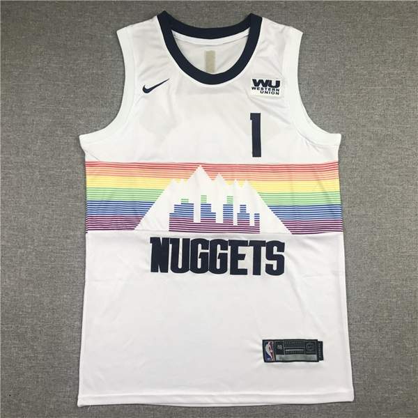 2020 Denver Nuggets PORTER JR. #1 White City Basketball Jersey (Stitched)