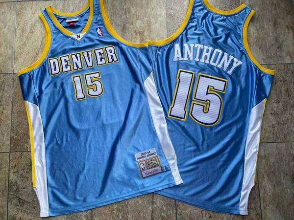 Denver Nuggets 2003/04 ANTHONY #15 Blue Classics Basketball Jersey (Stitched Closely)