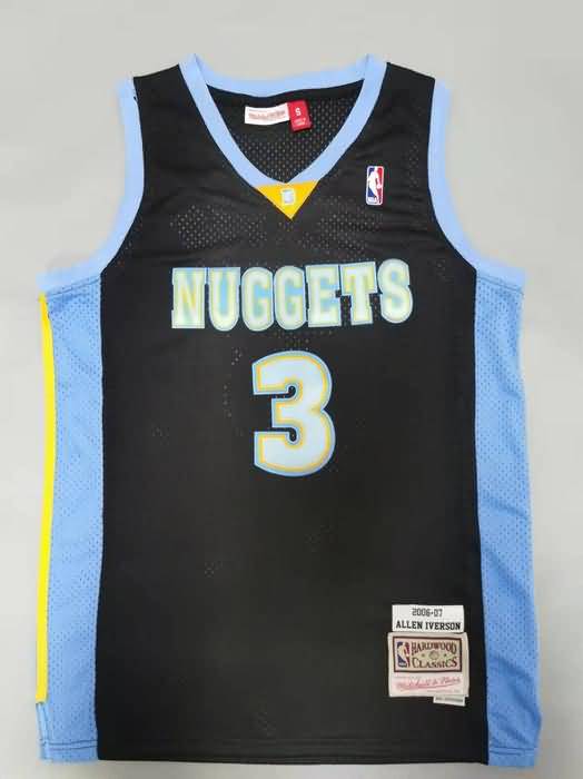 Denver Nuggets 2006/07 IVERSON #3 Black Classics Basketball Jersey 02 (Stitched)