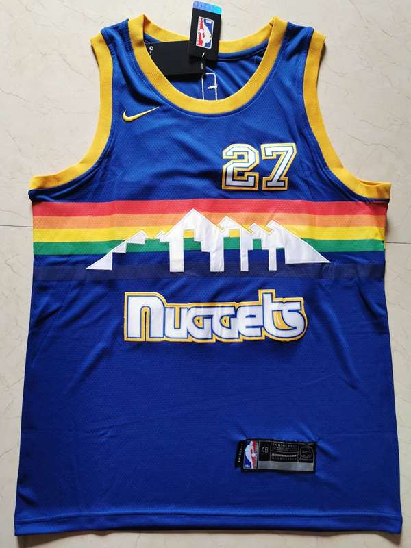 Denver Nuggets MURRAY #27 Blue Classics Basketball Jersey (Stitched)