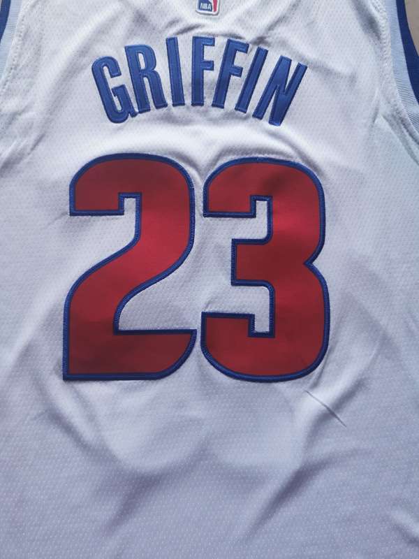 Detroit Pistons 20/21 GRIFFIN #23 White Basketball Jersey (Stitched)