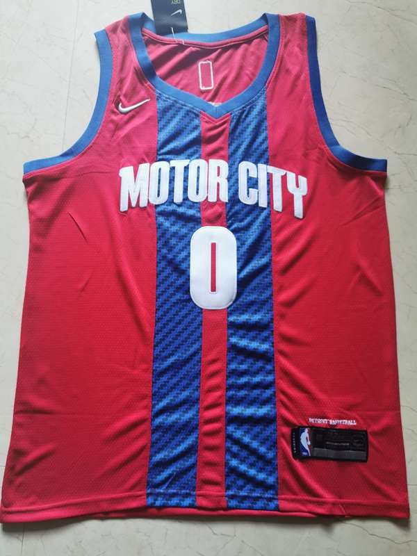 Detroit Pistons 2020 DRUMMOND #0 Red City Basketball Jersey (Stitched)