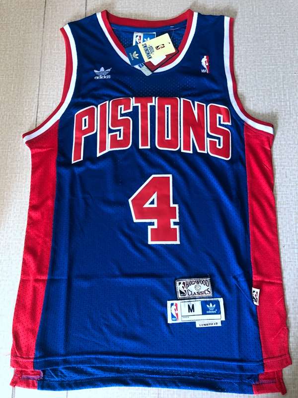 Detroit Pistons DUMARS #4 Blue Classics Basketball Jersey (Stitched)