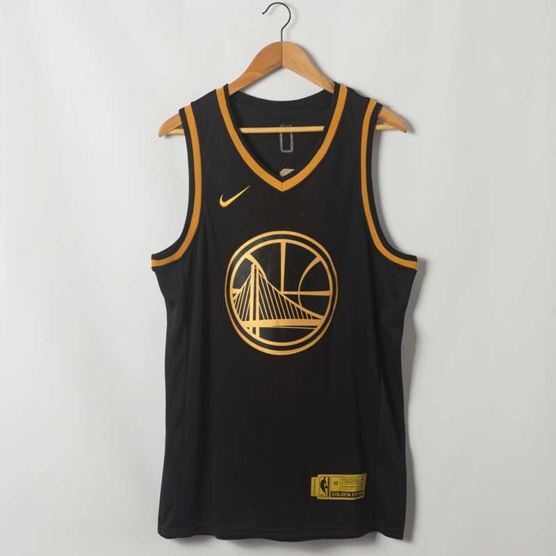 Golden State Warriors 2020 CURRY #30 Black Gold Basketball Jersey (Stitched)