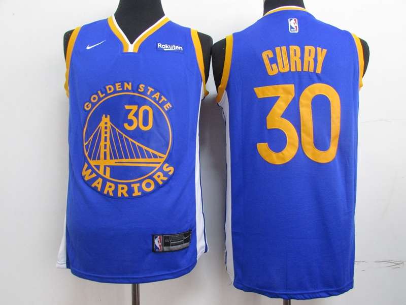 Golden State Warriors 2020 CURRY #30 Blue Basketball Jersey (Stitched)
