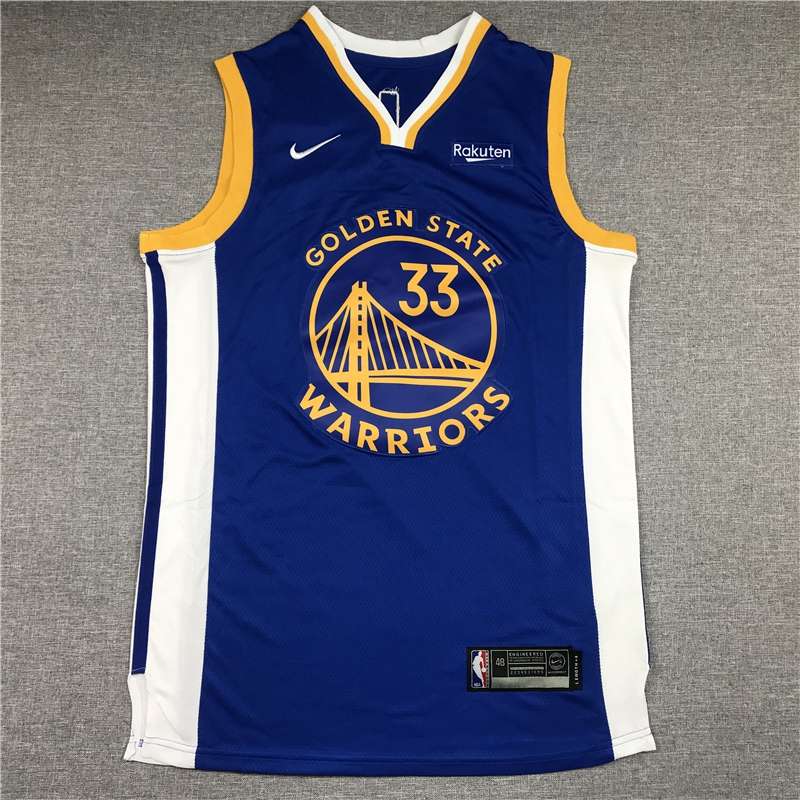 Golden State Warriors 2020 WISEMAN #33 Blue Basketball Jersey (Stitched)