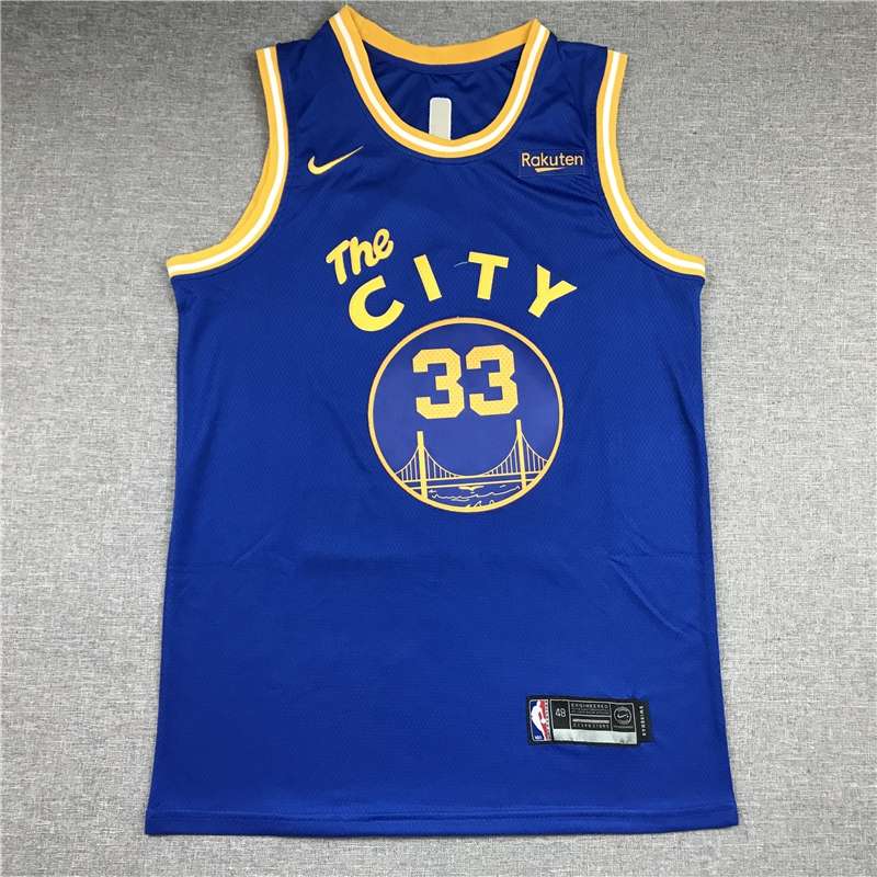 Golden State Warriors 2020 WISEMAN #33 Blue City Basketball Jersey (Stitched)
