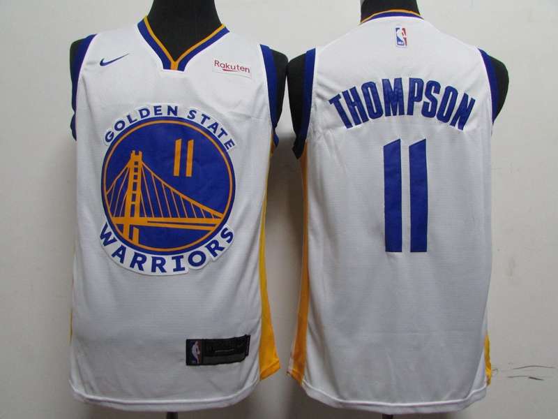 Golden State Warriors 2020 THOMPSON #11 White Basketball Jersey (Stitched)