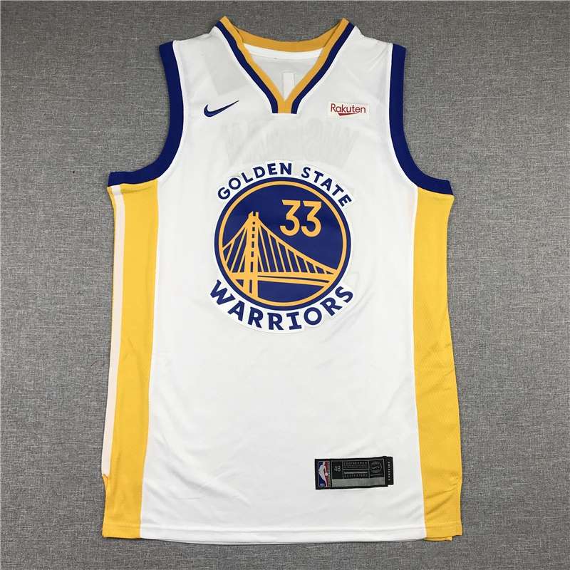 Golden State Warriors 2020 WISEMAN #33 White Basketball Jersey (Stitched)