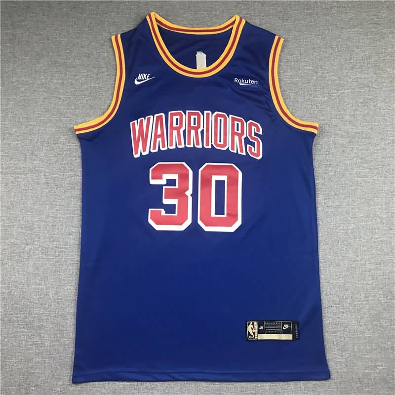 Golden State Warriors 21/22 CURRY #30 Blue Classics Basketball Jersey (Stitched)