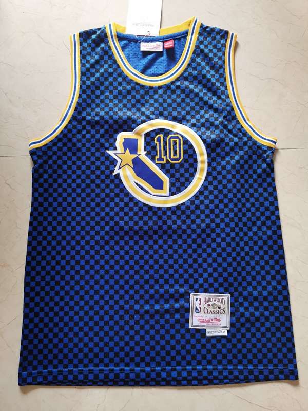 Golden State Warriors HARDAWAY #10 Blue Classics Basketball Jersey (Stitched)