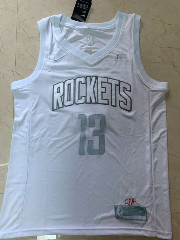 Houston Rockets 2020 HARDEN #13 White MVP Basketball Jersey (Stitched)