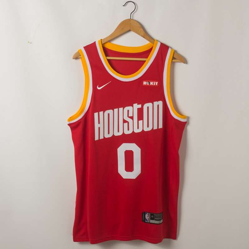 Houston Rockets 2020 WESTBROOK #0 Red Basketball Jersey (Stitched)