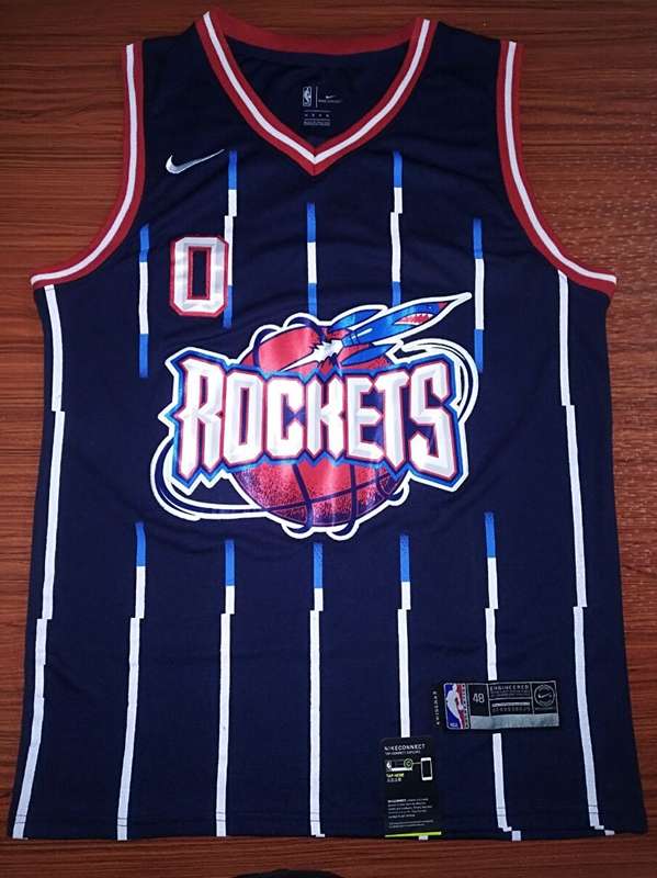Houston Rockets WESTBROOK #0 Dark Blue Classics Basketball Jersey (Stitched)