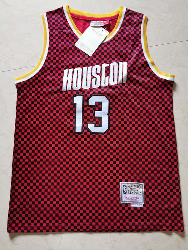 Houston Rockets HARDEN #13 Red Classics Basketball Jersey (Stitched)