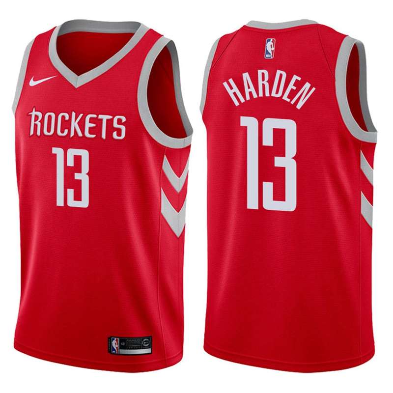 Houston Rockets HARDEN #13 Red Basketball Jersey (Stitched) 02