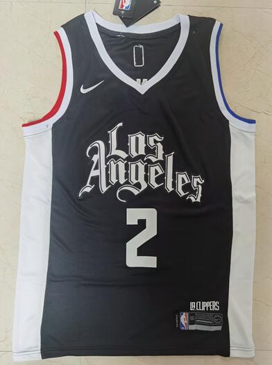 Los Angeles Clippers 20/21 LEONARD #2 Black City Basketball Jersey (Stitched)