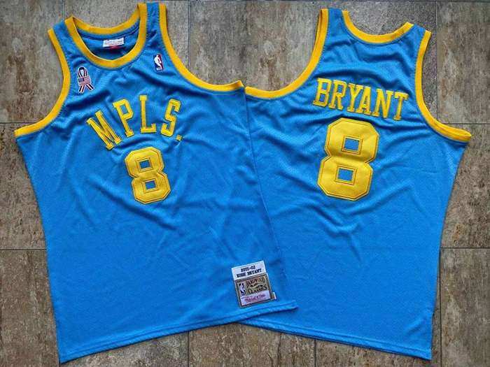 Los Angeles Lakers 01/02 BRYANT #8 Blue Classics Basketball Jersey (Closely Stitched)