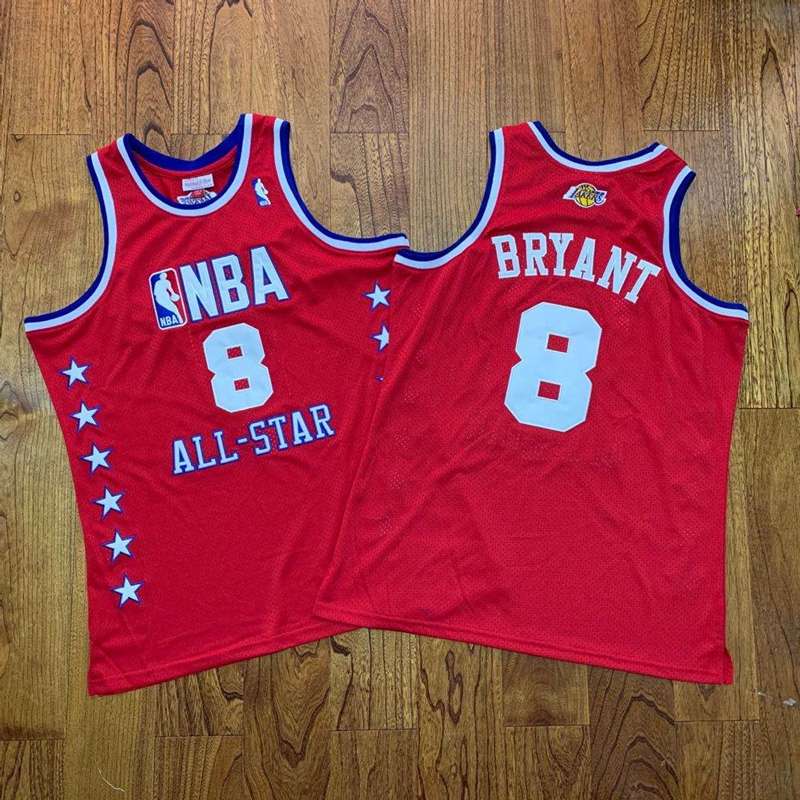 Los Angeles Lakers 2003 BRYANT #8 Red ALL-STAR Classics Basketball Jersey (Closely Stitched)