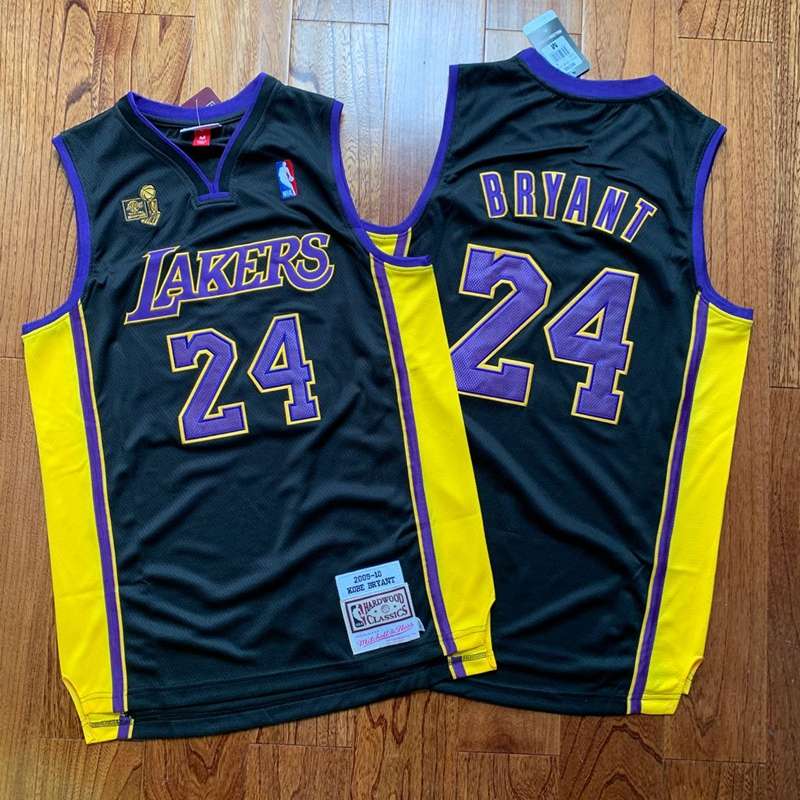Los Angeles Lakers 2009 BRYANT #24 Black Champion Classics Basketball Jersey (Closely Stitched)