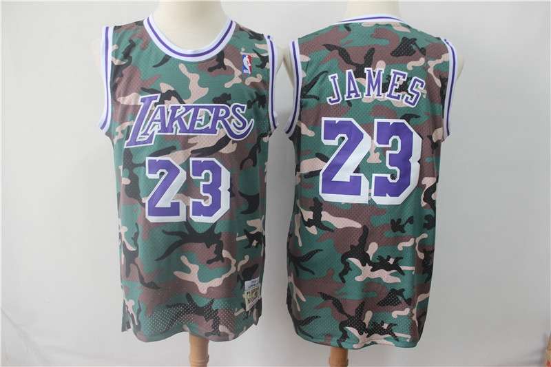 Los Angeles Lakers 2019 JAMES #23 Camouflage Basketball Jersey (Stitched)