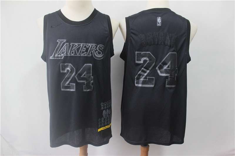 Los Angeles Lakers 2019 BRYANT #24 Black MVP Basketball Jersey (Stitched)
