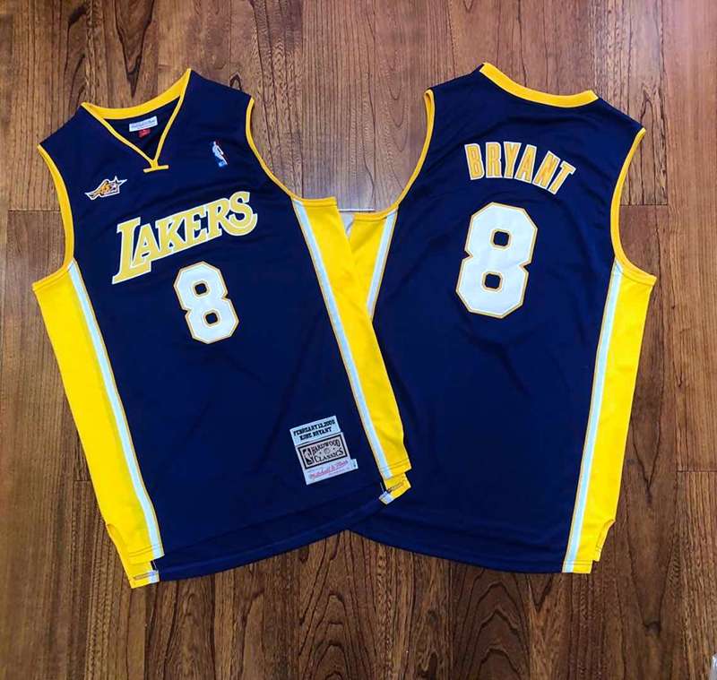 Los Angeles Lakers 2000 BRYANT #8 Purple ALL-STAR Classics Basketball Jersey (Closely Stitched)