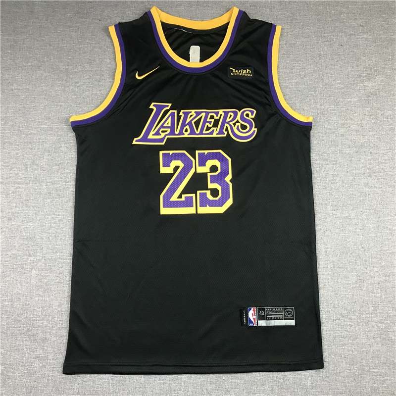 Los Angeles Lakers 20/21 JAMES #23 Black Basketball Jersey (Stitched)