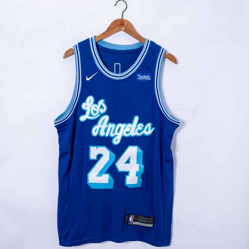 Los Angeles Lakers 20/21 BRYANT #24 Blue Basketball Jersey (Stitched)