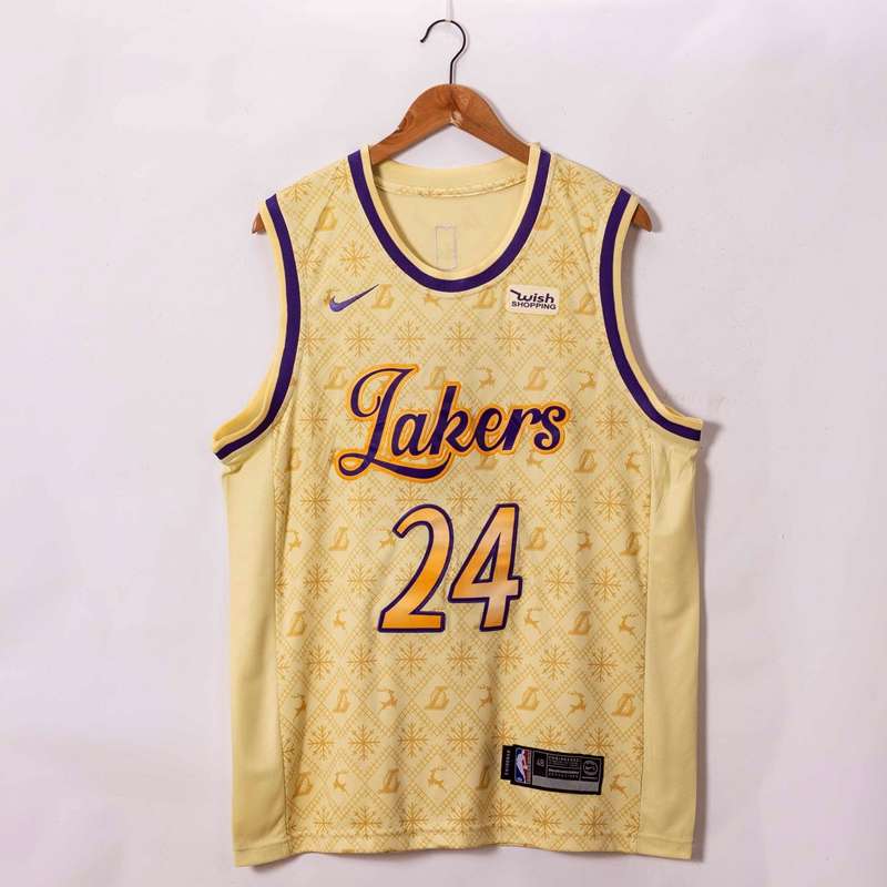 Los Angeles Lakers 20/21 BRYANT #24 Gold Basketball Jersey (Stitched)