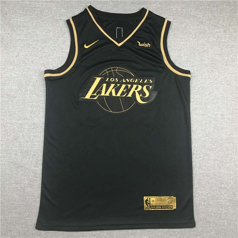 Los Angeles Lakers 2020 BRYANT #24 Black Gold Basketball Jersey (Stitched)