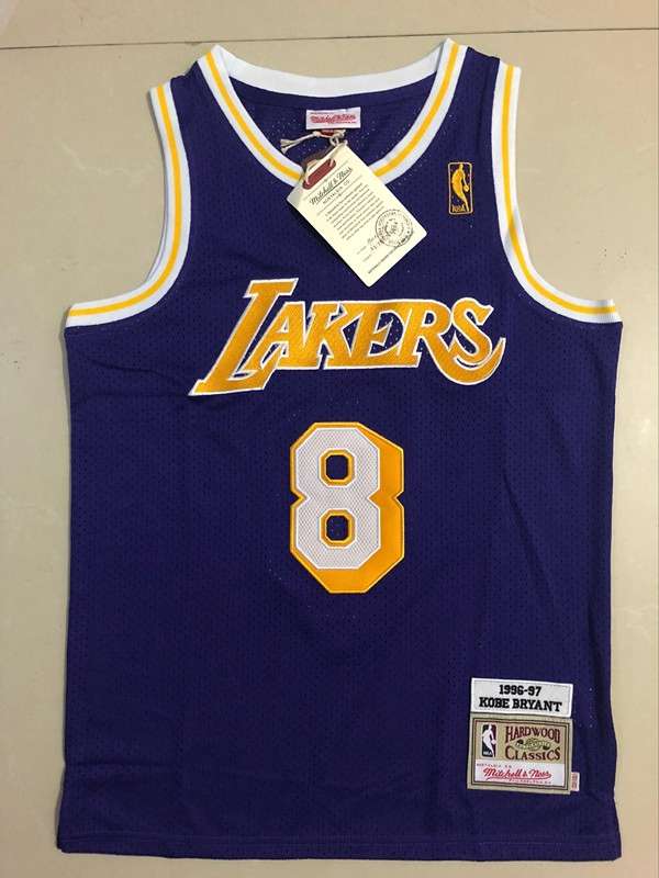Los Angeles Lakers 96/97 BRYANT #8 Purples Classics Basketball Jersey (Closely Stitched)