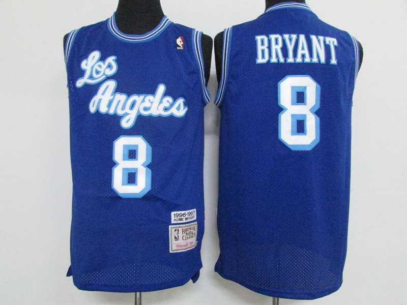 Los Angeles Lakers 96/97 BRYANT #8 Blue Classics Basketball Jersey (Stitched)