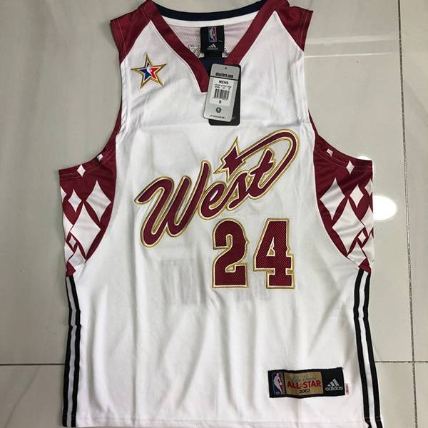 Los Angeles Lakers 2007 BRYANT #24 White ALL-STAR Classics Basketball Jersey (Closely Stitched)