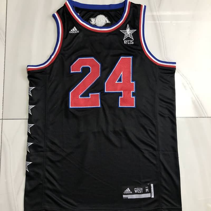 Los Angeles Lakers 2015 BRYANT #24 Black ALL-STAR Classics Basketball Jersey (Closely Stitched)