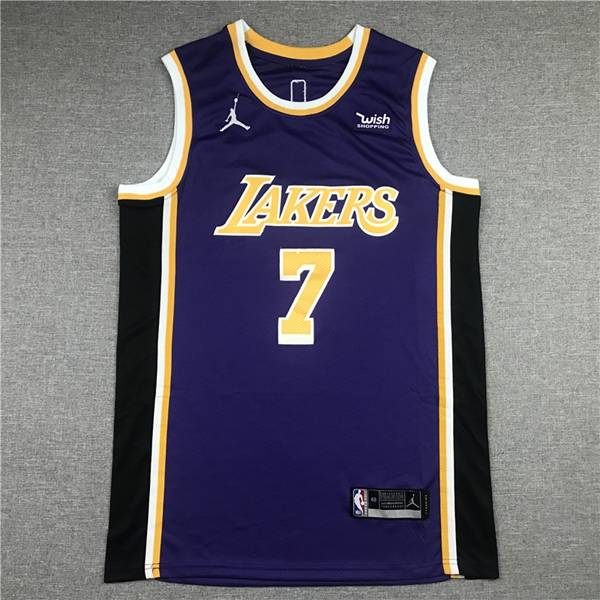 Los Angeles Lakers 20/21 ANTHONY #7 Purple AJ Basketball Jersey (Stitched)